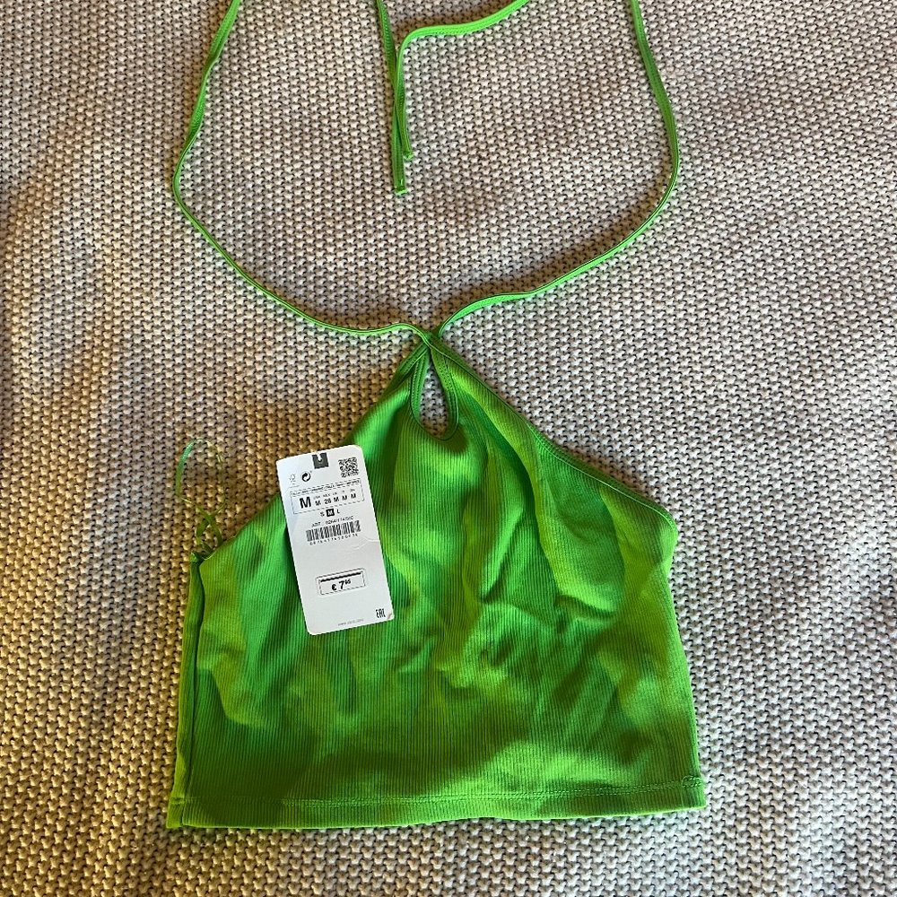 Zara Halter Tie Top